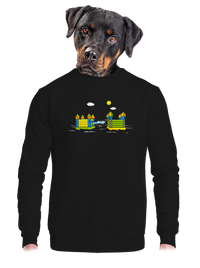 unisex mikina bez kapuce