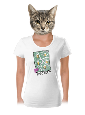 Popojedem dámské tričko White