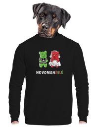 unisex mikina bez kapuce