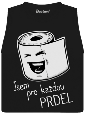 Prdel dámské tílko volné Black