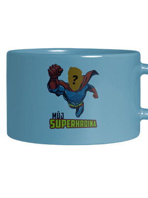 Můj superhrdina hrnek makronka Blue Macaron