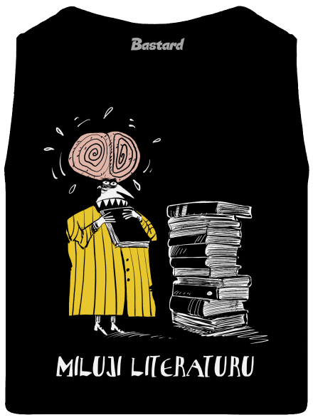 Miluji literaturu pánské tílko Black