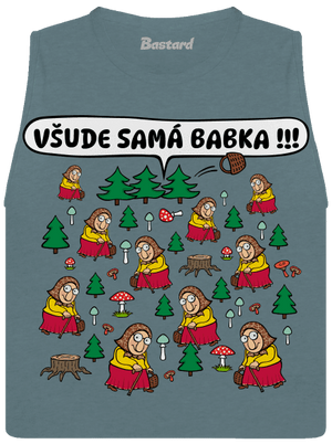 Všude samá babka dámské tílko volné Heather Deep Teal