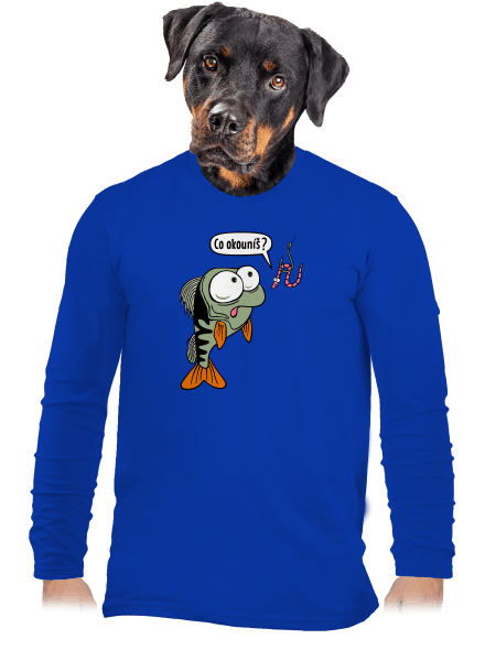 Co okouníš? pánské dlouhý rukáv Royal Blue