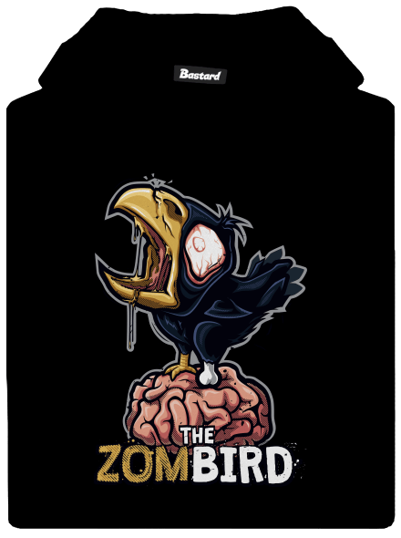 Zombird dětská mikina klokanka Black
