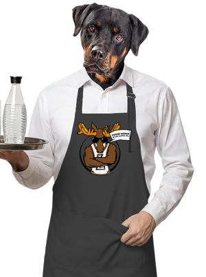 Stírací drsňák zástěra Dark Grey