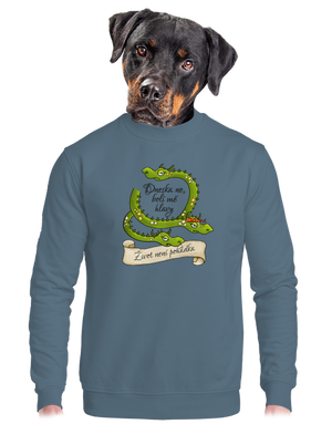 unisex mikina bez kapuce