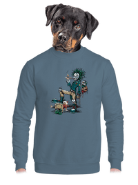 unisex mikina bez kapuce