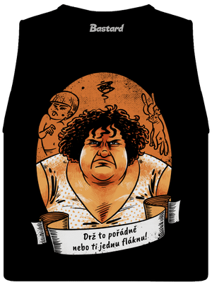 B14: Slunce seno jahody dámské tílko volné Black