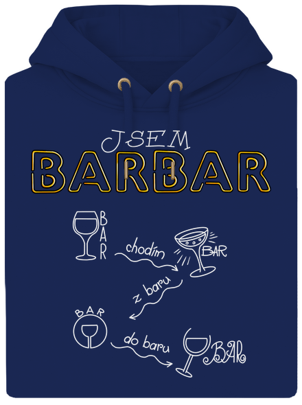 Barbar unisex mikina premium Navy