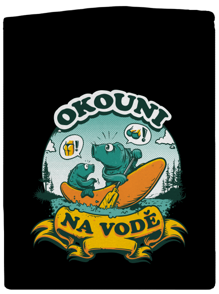 Okouni na vodě dámská mikina na zip Black