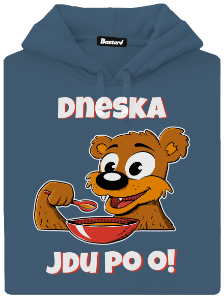Dneska jdu po o dámská mikina klokanka Denim