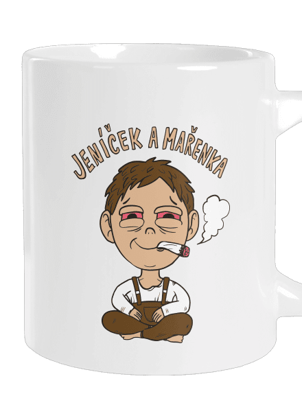 Jeníček a mařenka velký hrnek White
