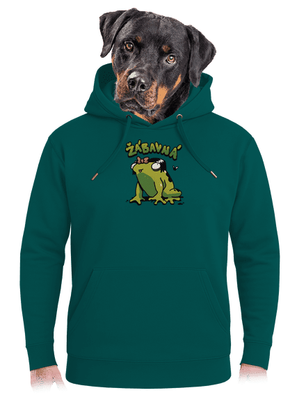 Žábavní unisex mikina premium Emerald Green