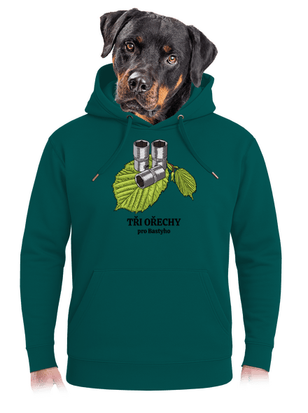 Tři ořechy pro... unisex mikina premium Emerald Green