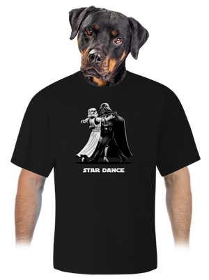 Star dance unisex tričko oversized Black