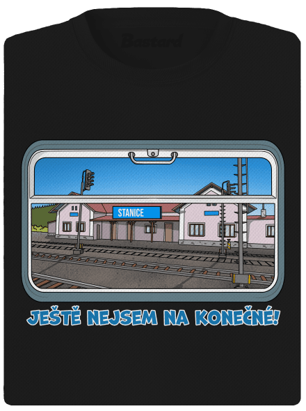 Nejsem na konečné dámské sportovní tričko Black