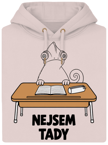 Nejsem tady unisex mikina premium Rose Chalk