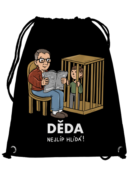 Děda hlídá vak Black