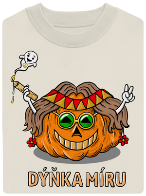 Dýňka míru unisex mikina bez kapuce Off White