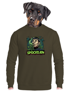 Spockojen unisex mikina bez kapuce Urban Khaki