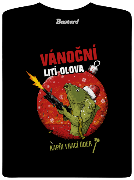 Vánoční lití olova dětské tričko Black