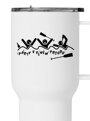 Party v plném proudu termohrnek White