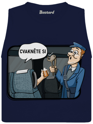 Cvakněte si dámské tílko volné Navy