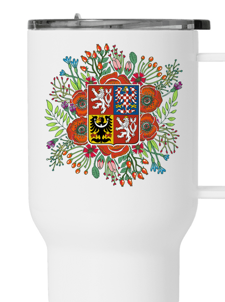 Moje rodná země Česká republika  termohrnek White
