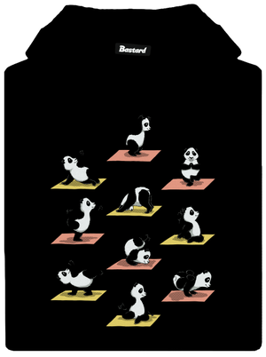 Pandí jóga dámská mikina klokanka Black