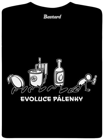 Evoluce pálenky pánské dlouhý rukáv Black