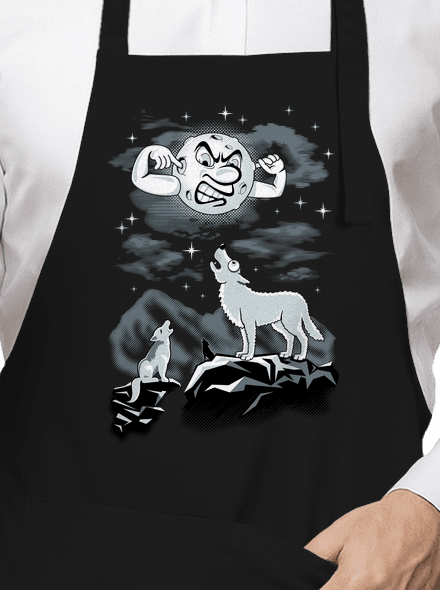 Vlčí árie zástěra Black