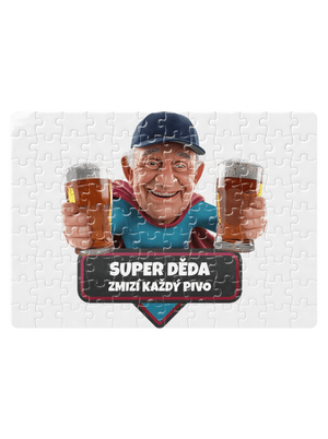 Super děda puzzle White