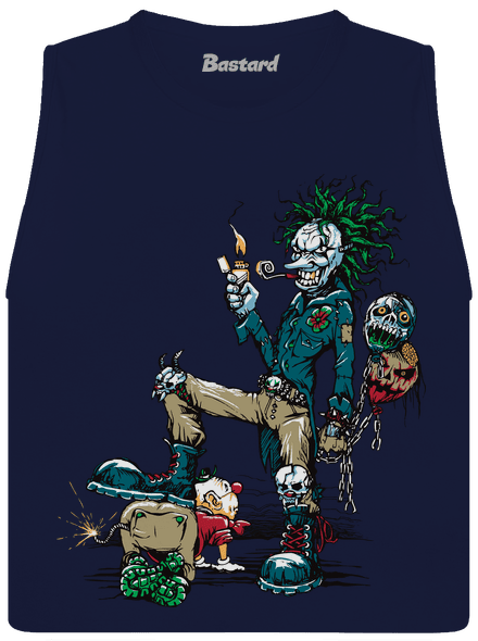 Evil Clown dámské tílko volné Navy