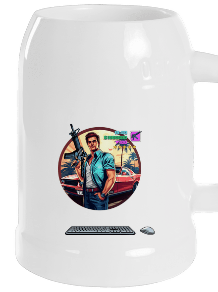 B17: GTA půllitr White