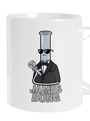 James Bong velký hrnek White