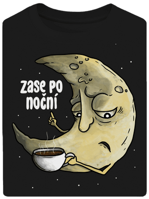 Zase po noční unisex tričko oversized Black