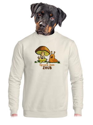 unisex mikina bez kapuce