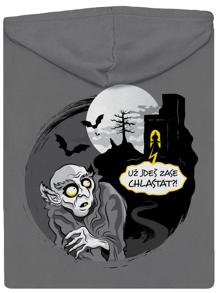 Nosferatu dámská mikina na zip Steel Gray