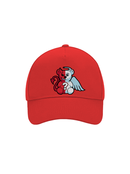 Anděl vs. ďábel kšiltovka baseballka Classic Red