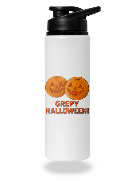 Grepy Halloween lahev na vodu White