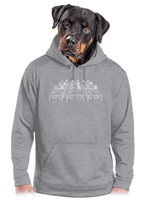 Cimrman: Debil, blbeček pánská mikina klokanka Light Melange