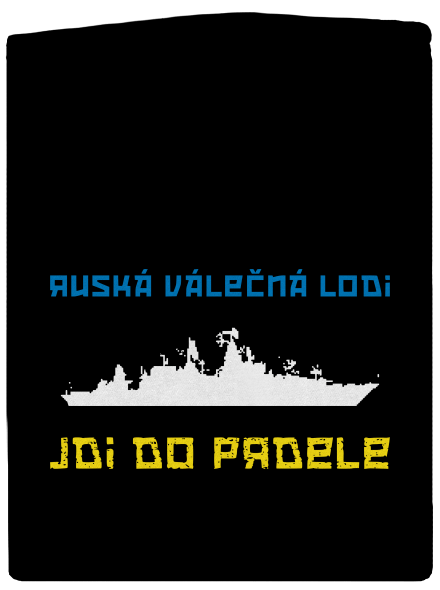 Ukrajina - Loď pánská mikina na zip Black