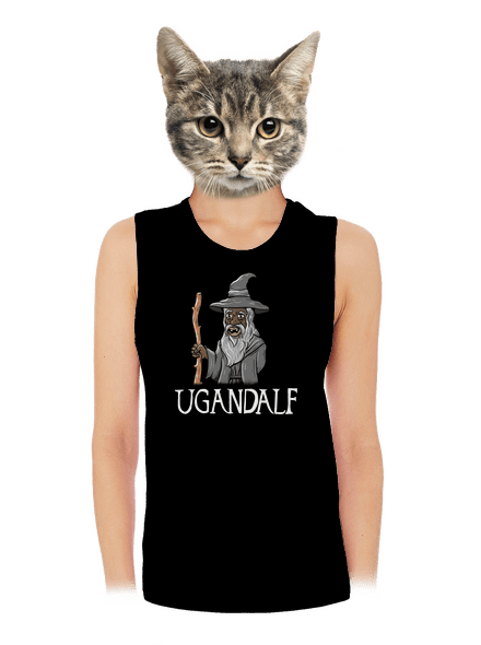 Ugandalf dámské tílko volné Black