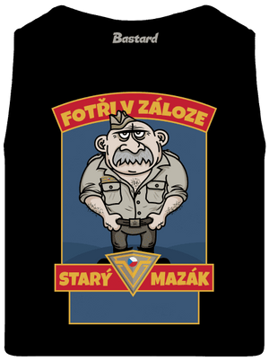 Starý mazák pánské tílko Black