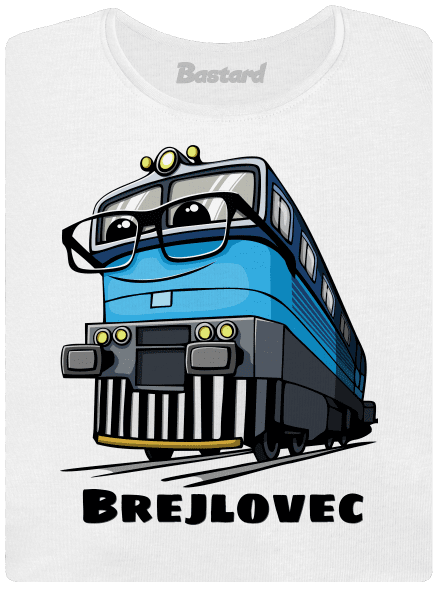 Brejlovec dámské tričko s lemem White