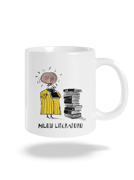 Miluji literaturu klasický hrnek White