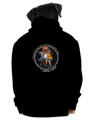 Cyklistický horoskop: Lev pánská mikina na zip Black