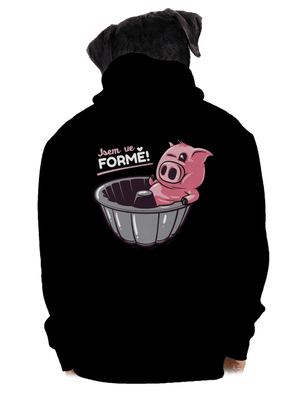 Ve formě pánská mikina na zip Black