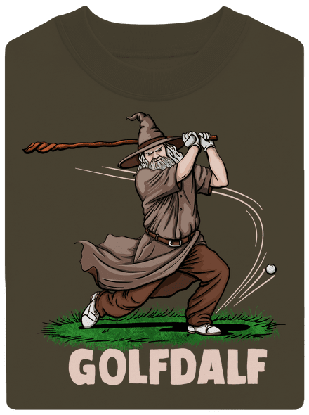 Golfdalf unisex mikina bez kapuce Urban Khaki